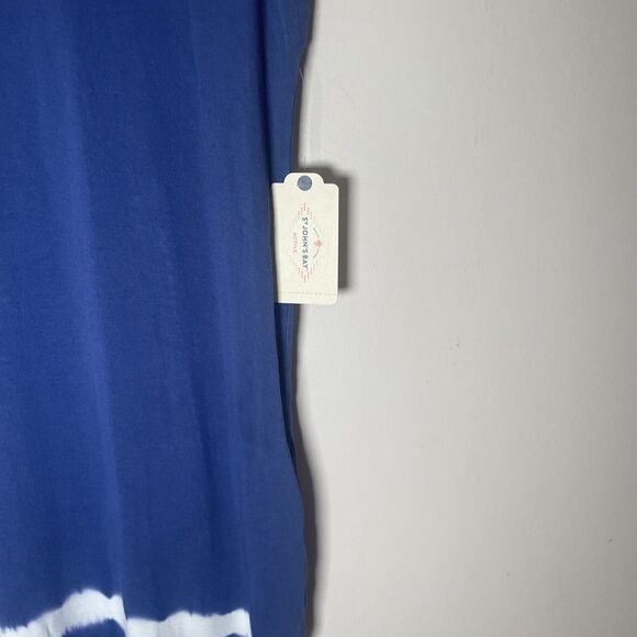 St John’s Bay Dress New with Tags Blue White Tie Dyed Summer Active Women Size S - Picture 3 of 7